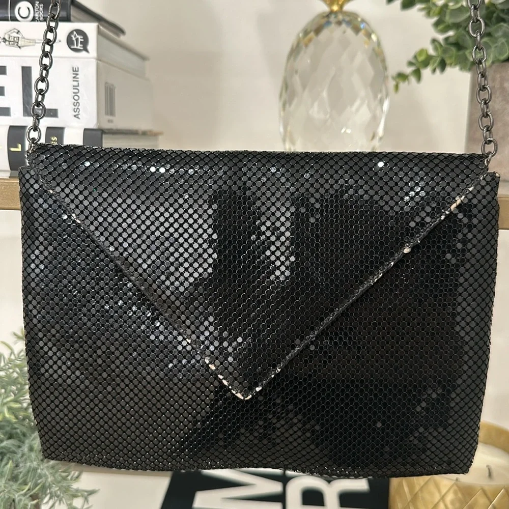 Black envelope crossbody bag